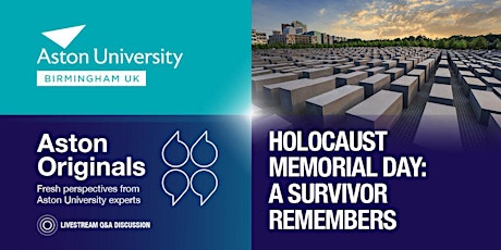 Holocaust Memorial Day: A Survivor Remembers tickets