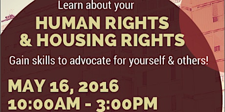 Human Rights, Housing Rights & Advocacy Workshop primary image