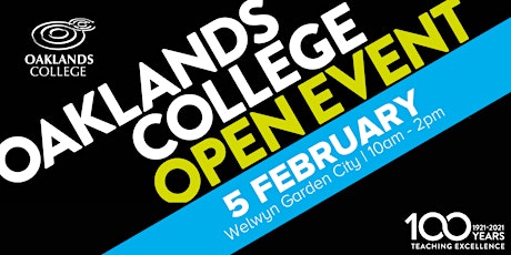 Oaklands College Welwyn Garden City Campus Open Day tickets