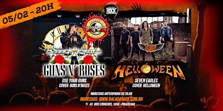 Imagem principal do evento Balada Rock Apresenta: Guns N'Roses Cover & Helloween Cover