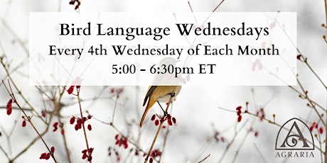 Bird Language Wednesdays tickets