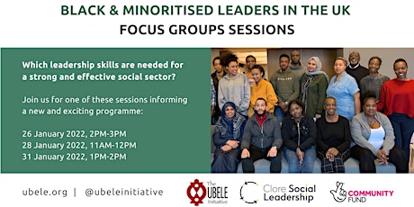 Focus Group Sessions for the Black & Minoritised Leadership Research tickets