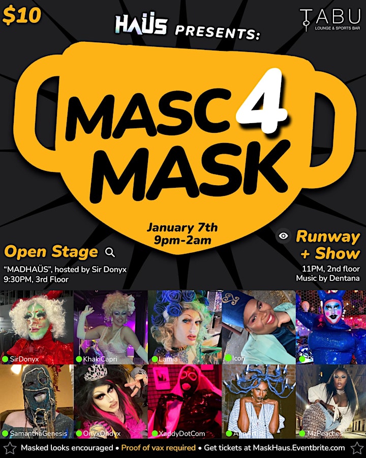 HAÜS Presents: Masc4Mask image