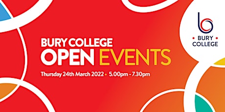 Bury College Open Event tickets