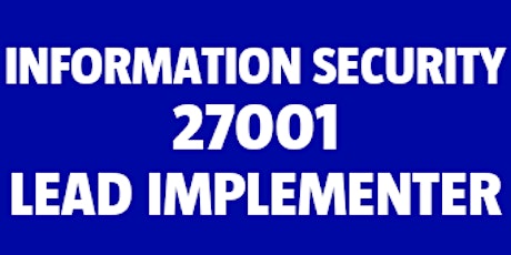 Information Security 27001 Lead Implementer bilhetes