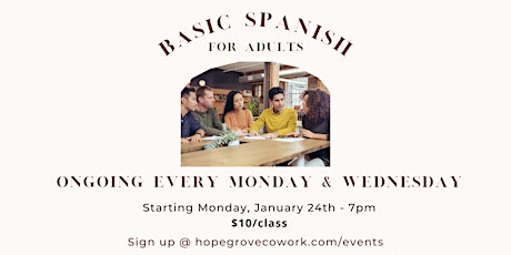 Basic Spanish For Adults tickets