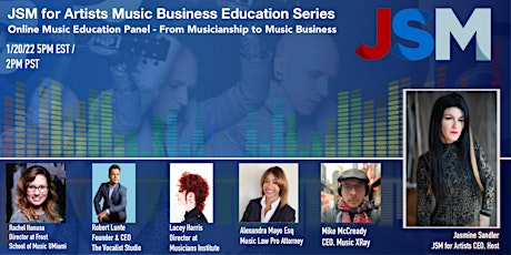 JSM for Artists Music Business Education Series Webinar tickets