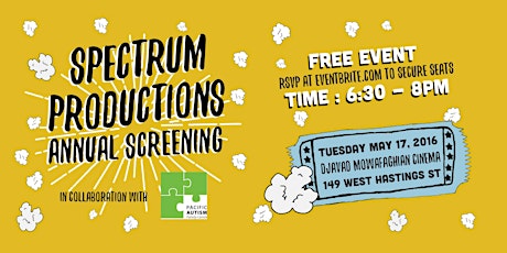 Films from the Autism Spectrum: Vancouver Screening primary image