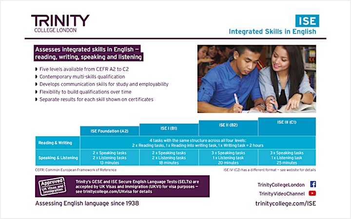 Success in Trinity's ISE Exam (Speaking and Listening) image