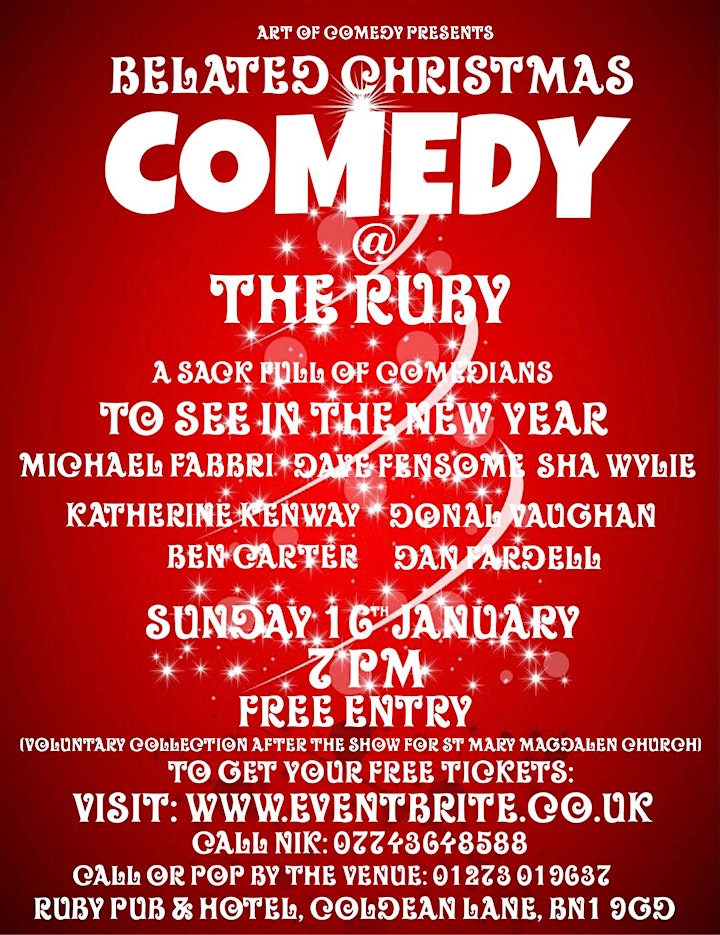 
		Belated Christmas Comedy @ The Ruby image
