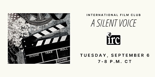 International Film Club: A Silent Voice (Japan)