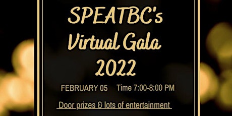 SPEATBC Virtual Gala 2022 tickets