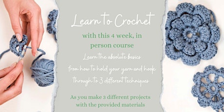Learn to Crochet - Learn 3 different Techniques tickets