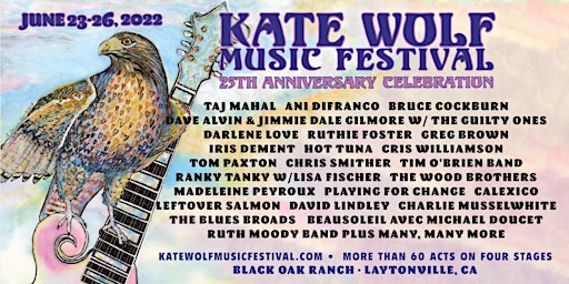Kate Wolf Music Festival 2022 - 25th Anniversary