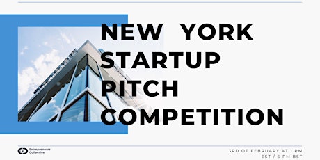 New York Startup Pitch Competition & Networking with Investors boletos