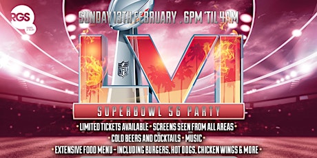 Super Bowl 56 Party London tickets
