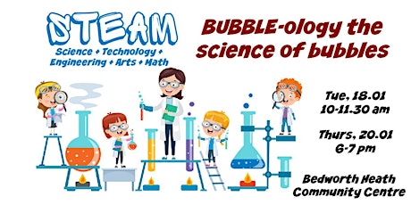 STEAM for kids: Bubble-ology, the science of bubbles tickets