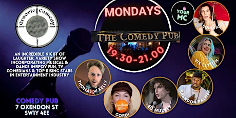 Comedy at The Comedy Pub, 7 Oxendon St SW1Y 4EE tickets