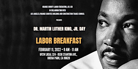 Dr. Martin Luther Day King, Jr. Labor Breakfast tickets
