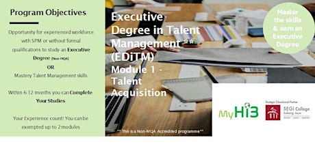 Executive  Degree in Talent  Management ~ Talent Acquisition tickets