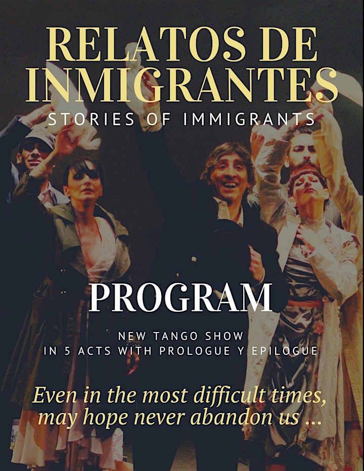 ARGENTINE TANGO SHOW "RELATOS DE INMIGRANTES" ("STORIES OF IMMIGRANTS") image