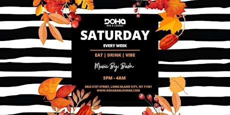 Saturday Vibes at Doha Bar & Lounge in Queens, NY tickets