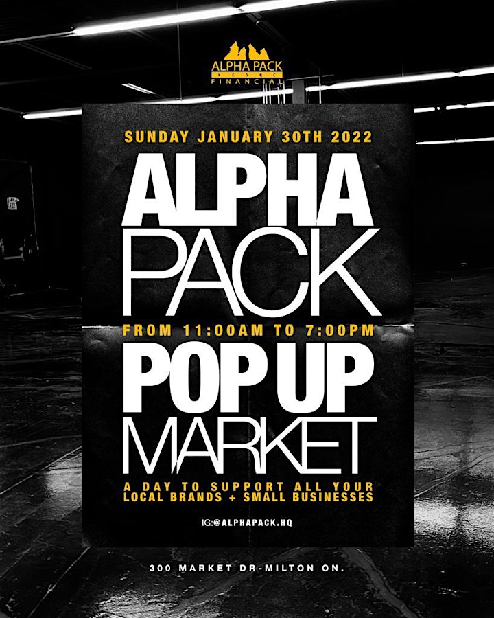 Alphapack Pop Up Market image