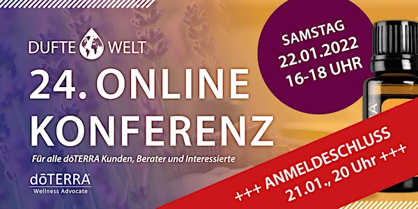 Vierundzwanzigste Dufte Welt Online Konferenz