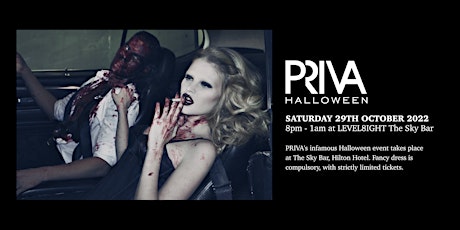 PRIVA Halloween - October 29th - LEVEL8IGHT The Sky Bar primary image