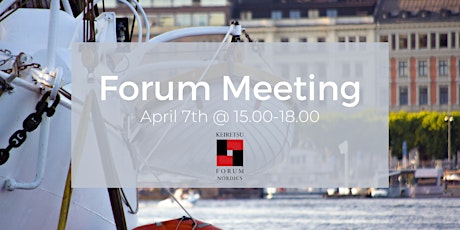 Forum Meeting April 7th tickets