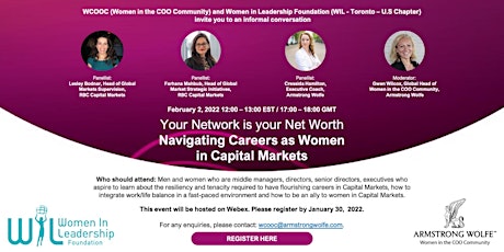WCOOC and WIL's Navigating Careers as Women in Capital Markets tickets