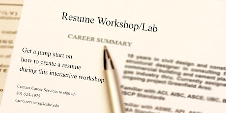 Resume Lab/Workshop primary image