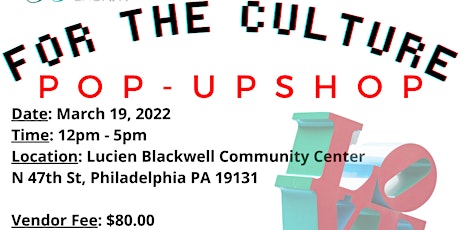 For The Culture Pop Up Shop tickets