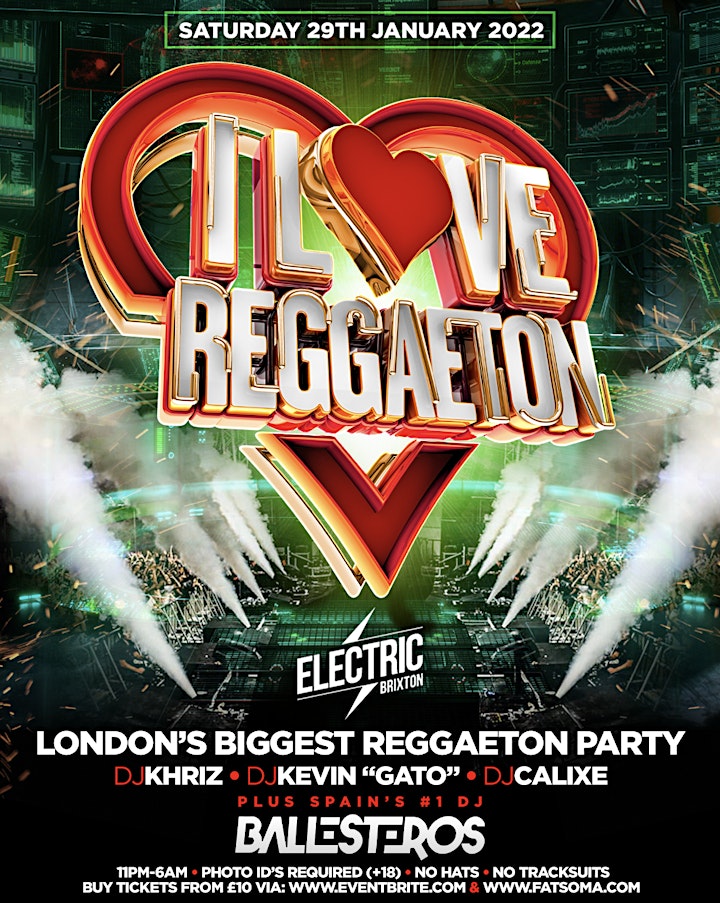 
		I LOVE REGGAETON - UK'S #1 REGGAETON PARTY @ ELECTRIC BRIXTON - LONDON image
