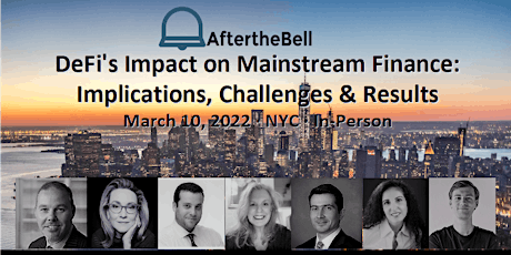 DeFi's Impact on Mainstream Finance: Implications, Challenges & Results tickets