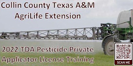 2022 TDA Private Pesticide Applicator License Training tickets