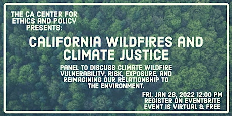 California Wildfires and Climate Justice tickets