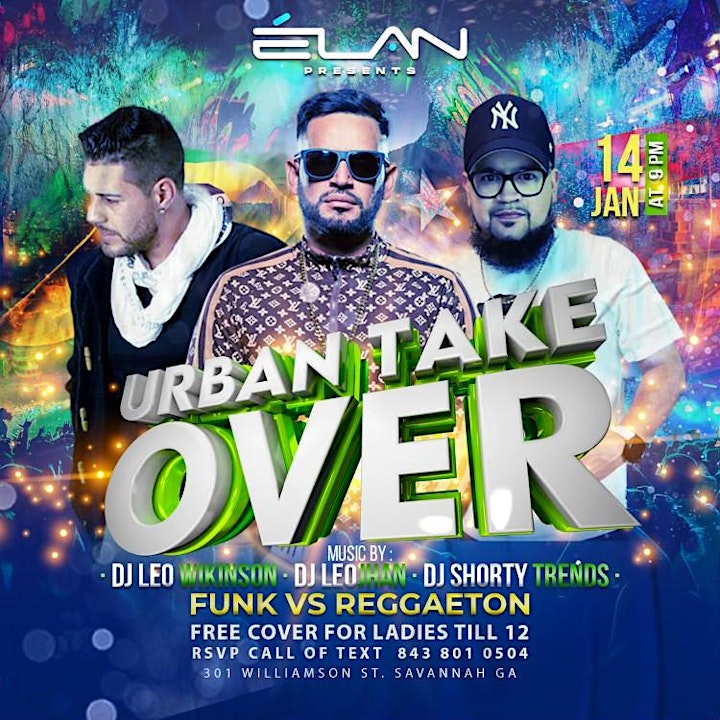 
		Latin Night: Urban Take Over at Elan (Fri. Jan14th) image
