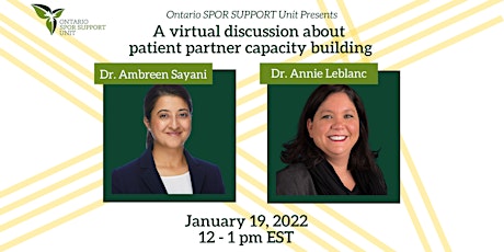 A virtual discussion about patient partner capacity building tickets