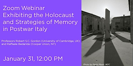 Exhibiting the Holocaust and Strategies of Memory in Postwar Italy tickets
