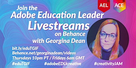 Adobe Education Leader Georgina Dean's Livestream tickets