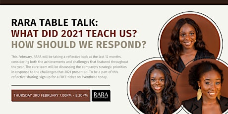 RARA Table Talk: What did 2021 teach us? How should we respond? ingressos