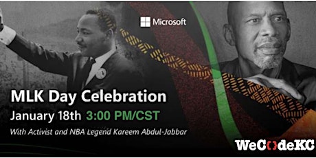 WeCode KC Host MLK Day Celebration w/NBA Legend Kareem Abdul-Jabbar tickets