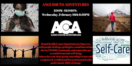 Anguish To Adventures - February Session tickets