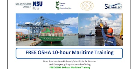 Free  OSHA10 Hours Maritime Training tickets