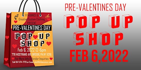 Pre-Valentine's Day Pop Up Shop - Vendors Needed tickets
