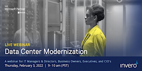 Data Center Modernization Webinar primary image