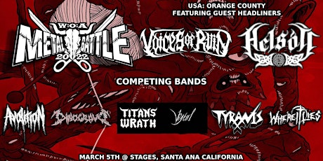 Wacken Metal Battle USA 2022: Orange County tickets