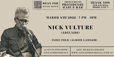 Acoustic by Candlelight with Nick Vulture tickets