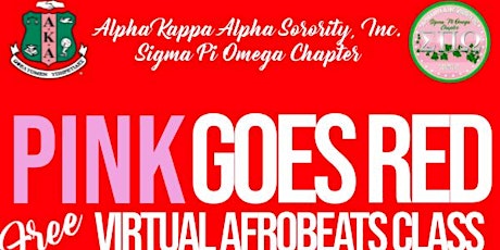 Pink Goes Red - Virtual Afrobeats Class tickets